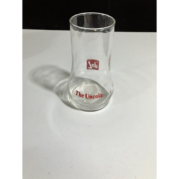 7UP The Uncola Glass Vintage Upside Down Retro Cup Tumbler 7-Up 7 Up Soda Pop - Picture 2 of 6